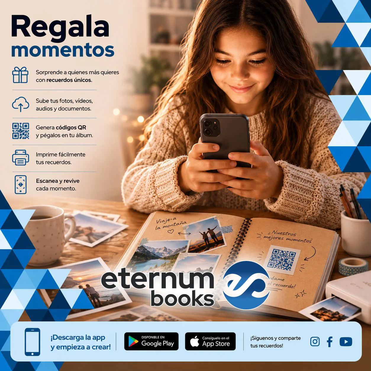 Página de concepto del plan de marketing Eternum Books